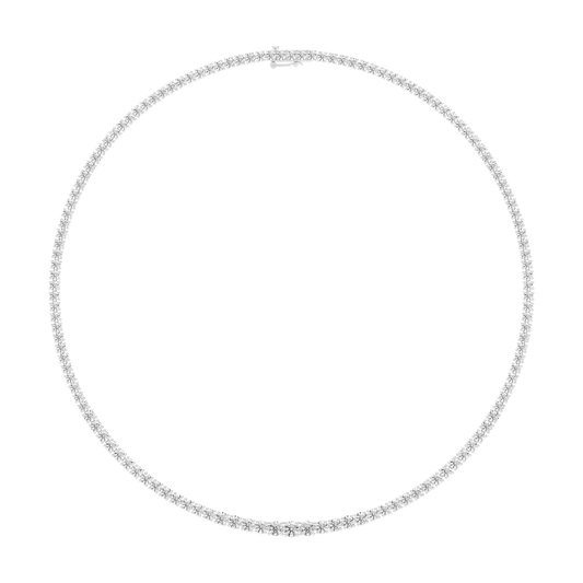 Riviera Round Diamond Tennis Necklace