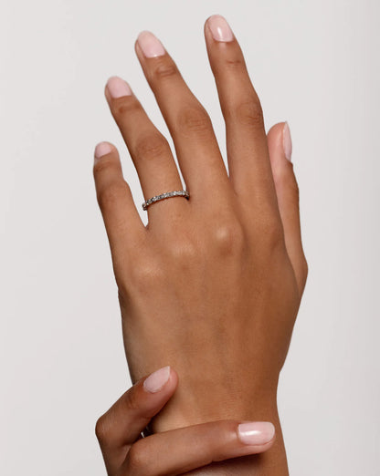 Baguette + Round Eternity Band