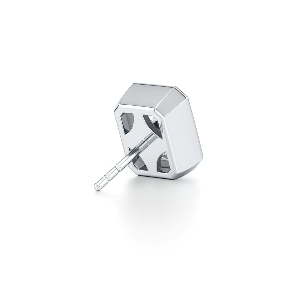 Bezel Set Lab Diamond Emerald Studs