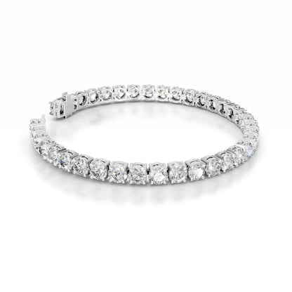 Belle 15 CT Round Tennis Lab Grown Diamond Bracelet - 14K Yellow Gold