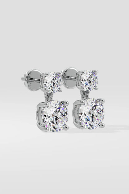 2 ct Akoya Drop Earrings