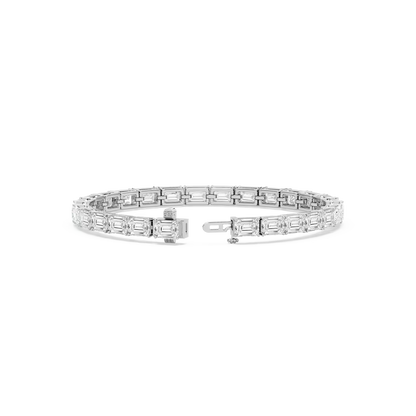 East West Emerald Tennis Bracelet