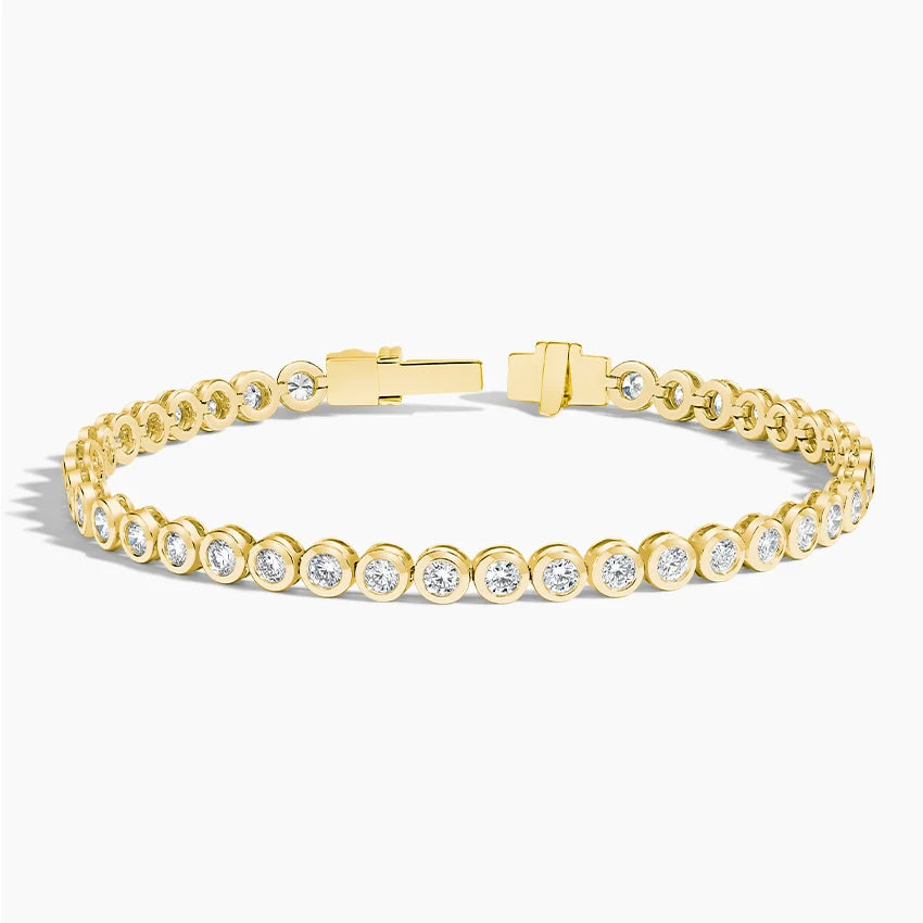 Lab Diamond Bezel Tennis Bracelet (3 3/4 ct. tw.) in 14K Yellow Gold