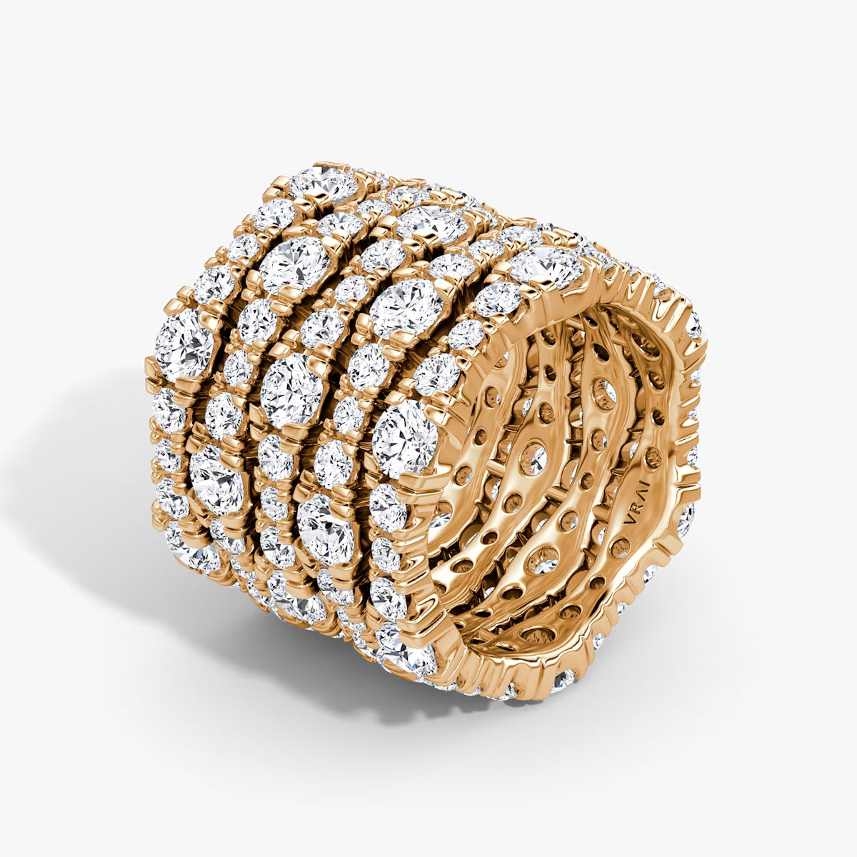Multi Row Pavé Ring