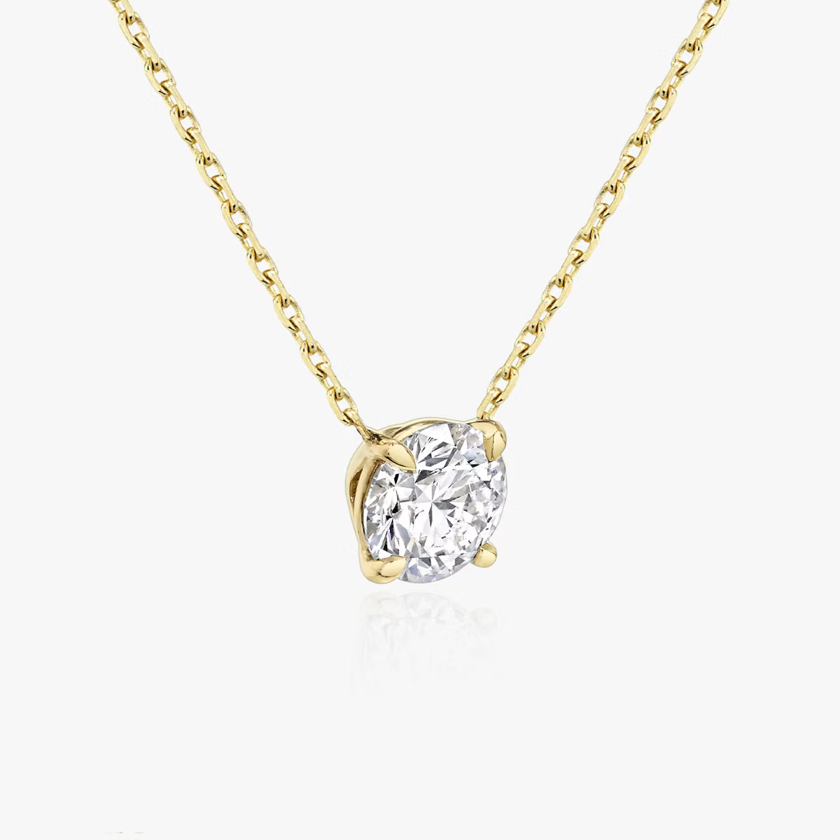 1 Carat Round Solitaire Necklace