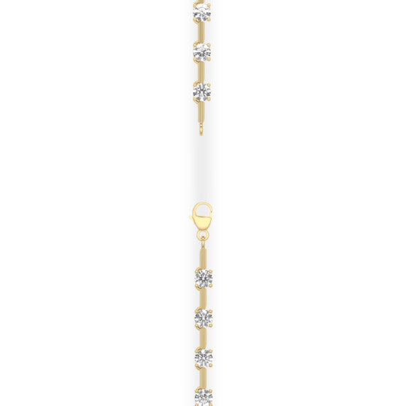 10 ct. tw. Round Dash Station Necklace