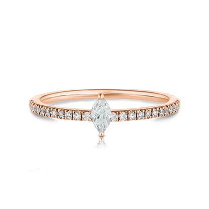 Marquise Diamond Pave Ring