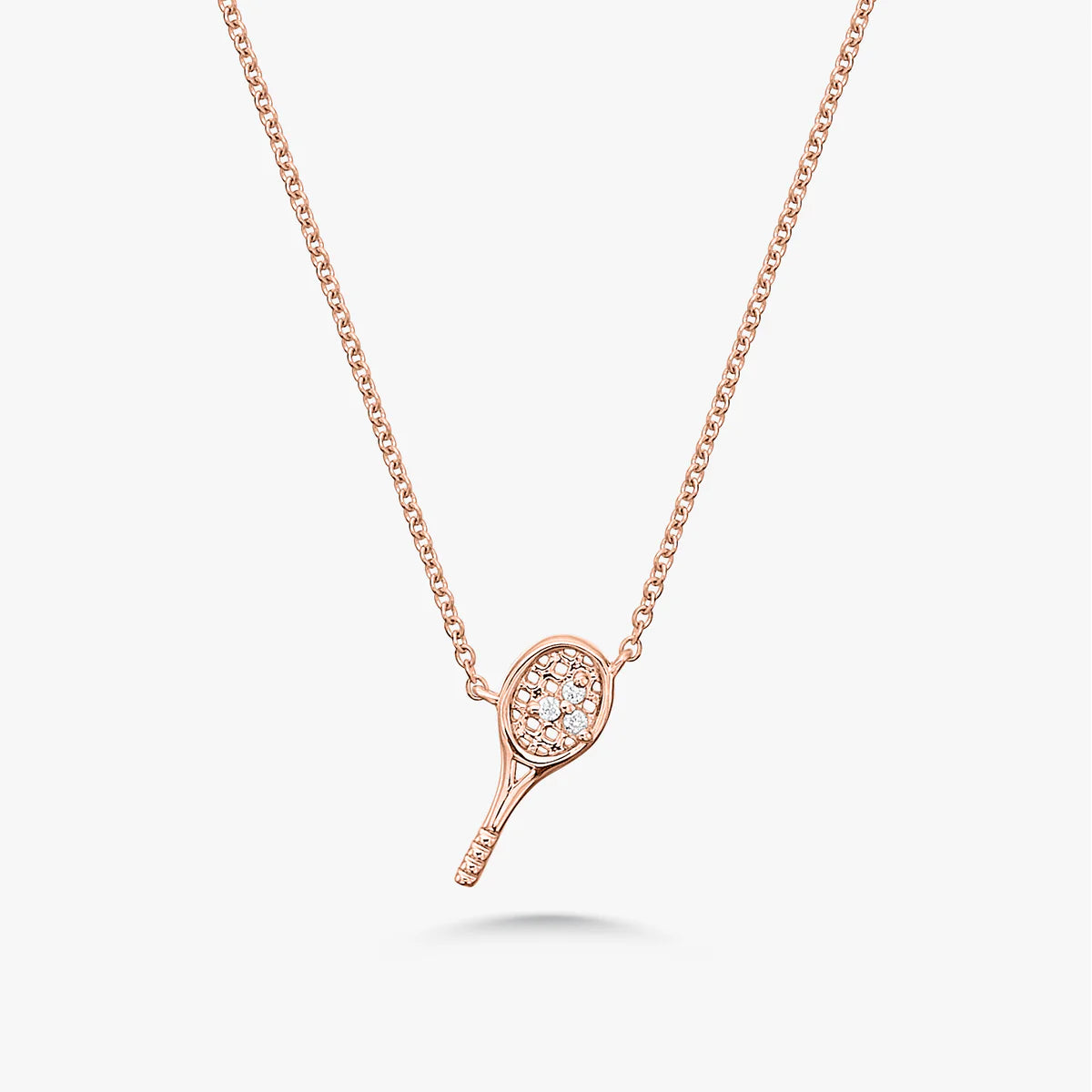 Love Tiny Tennis Racquet Necklace
