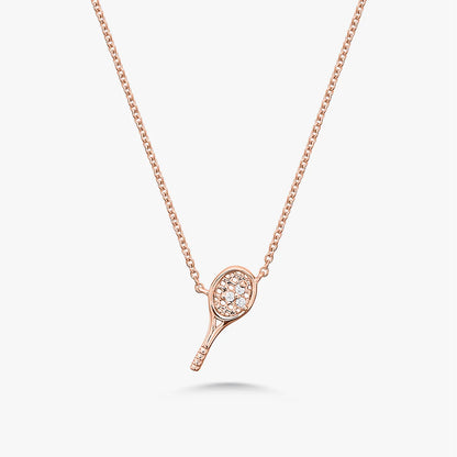 Love Tiny Tennis Racquet Necklace