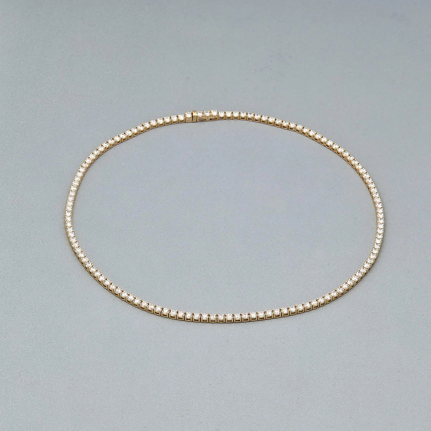 6.65 Carat Unflippable Tennis Necklace