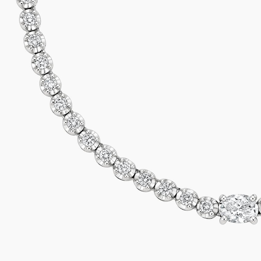 Harriet Lab Diamond Tennis Necklace (2 3/4 ct. tw.) in 18K White Gold