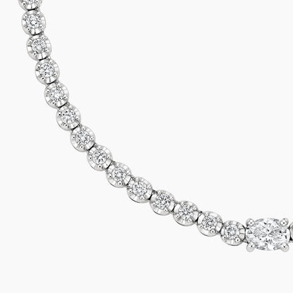 Harriet Lab Diamond Tennis Necklace (2 3/4 ct. tw.) in 18K White Gold