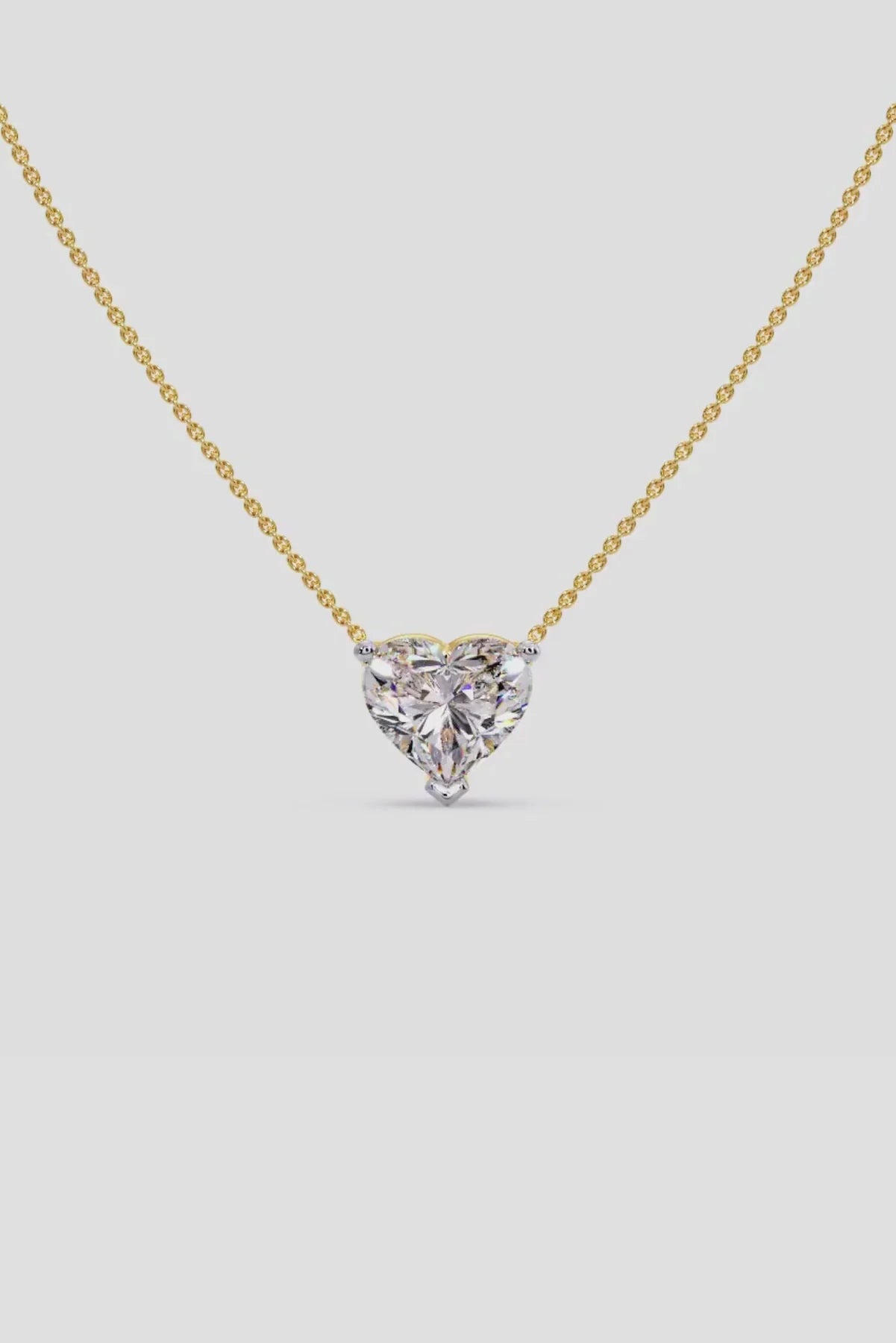 1 ct Heart Necklace