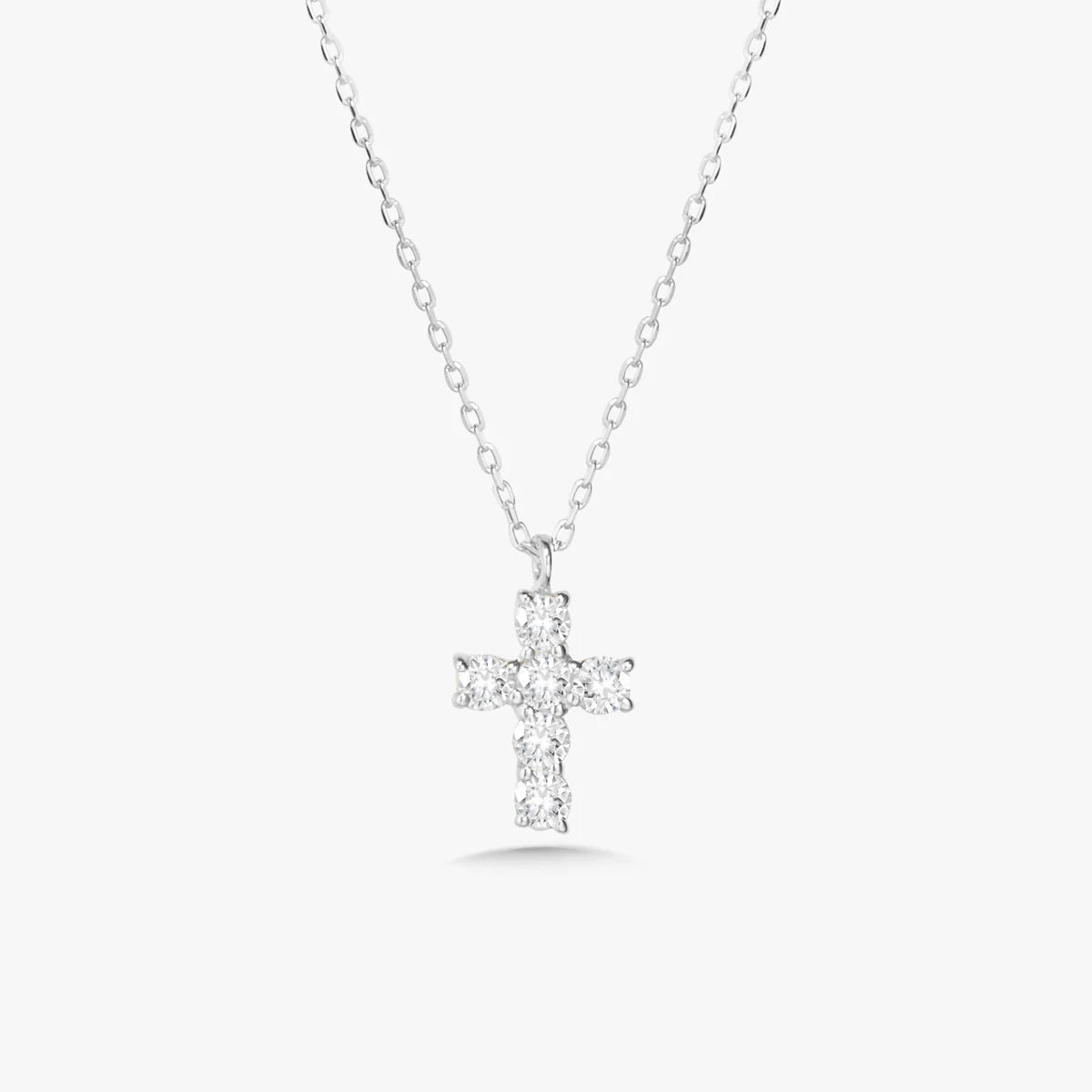 Dainty Diamond Cross Necklace