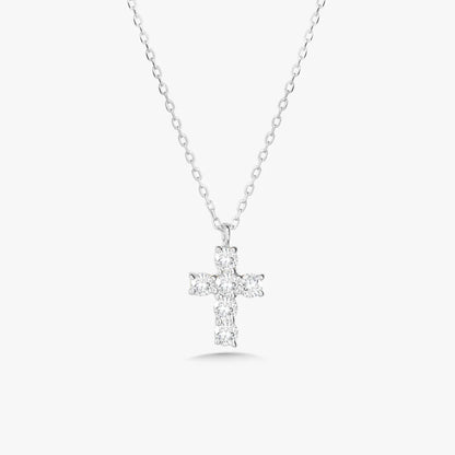 Dainty Diamond Cross Necklace