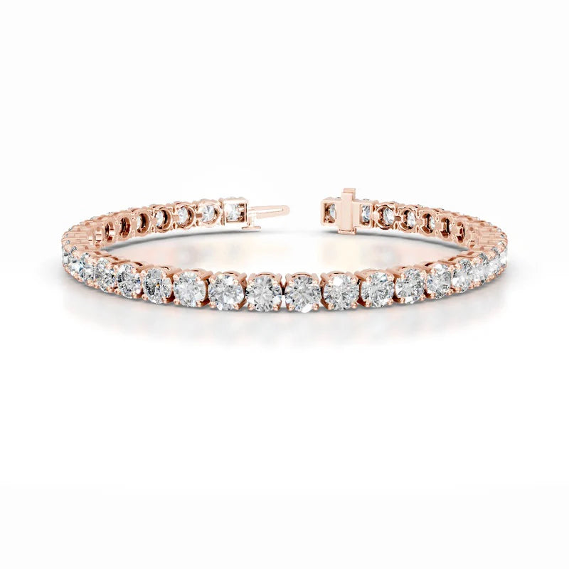 Annabelle Round Tennis Lab Grown Diamond Bracelet - 14K Gold