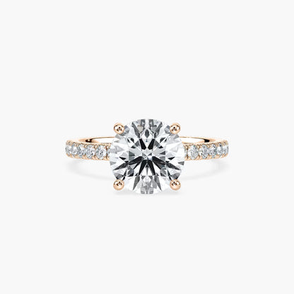 Classic Round Hidden Halo Ring