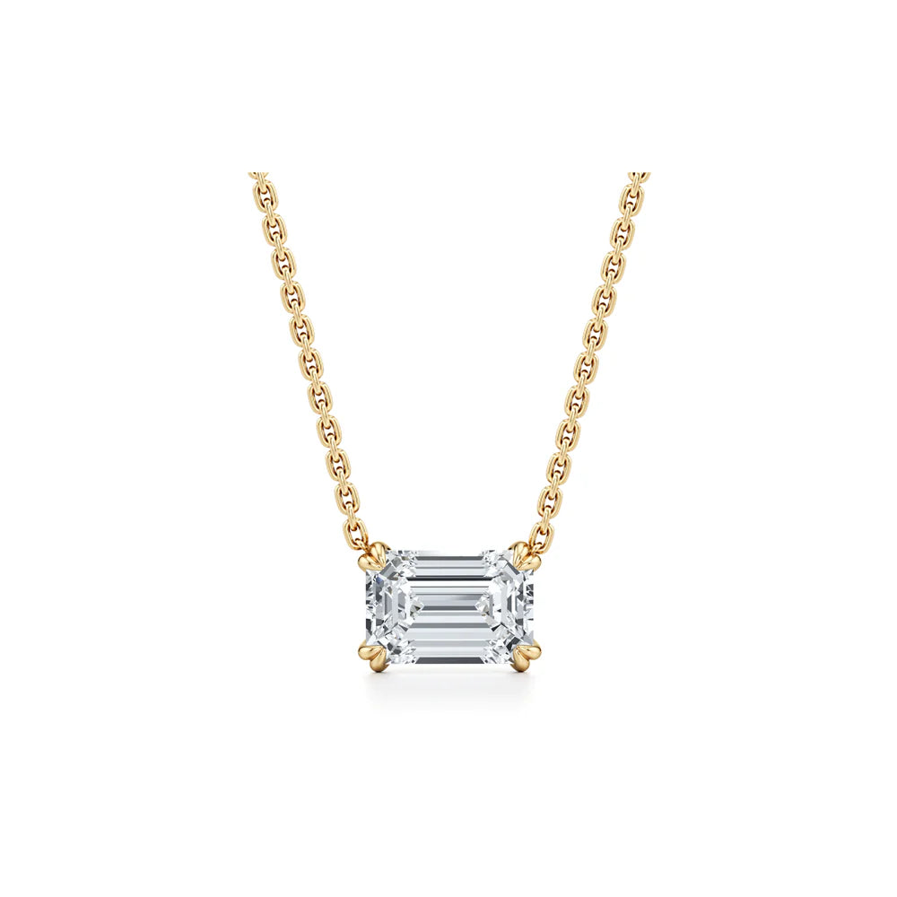 Elle Lab Diamond Emerald Pendant