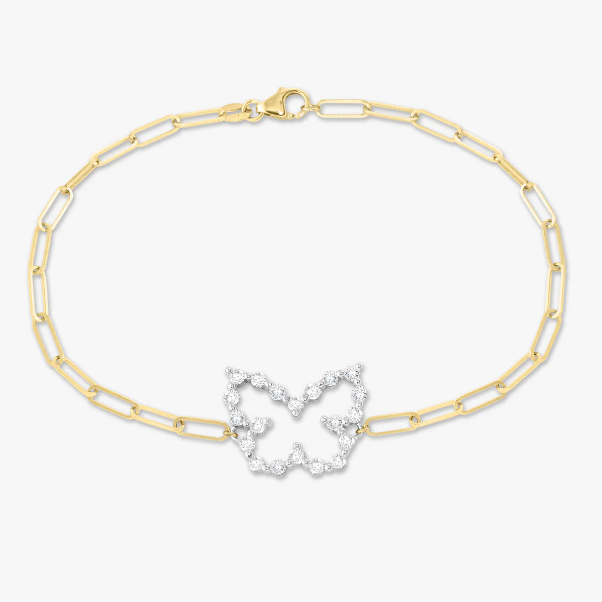 Floating Diamond Butterfly Bracelet 0.70 ctw