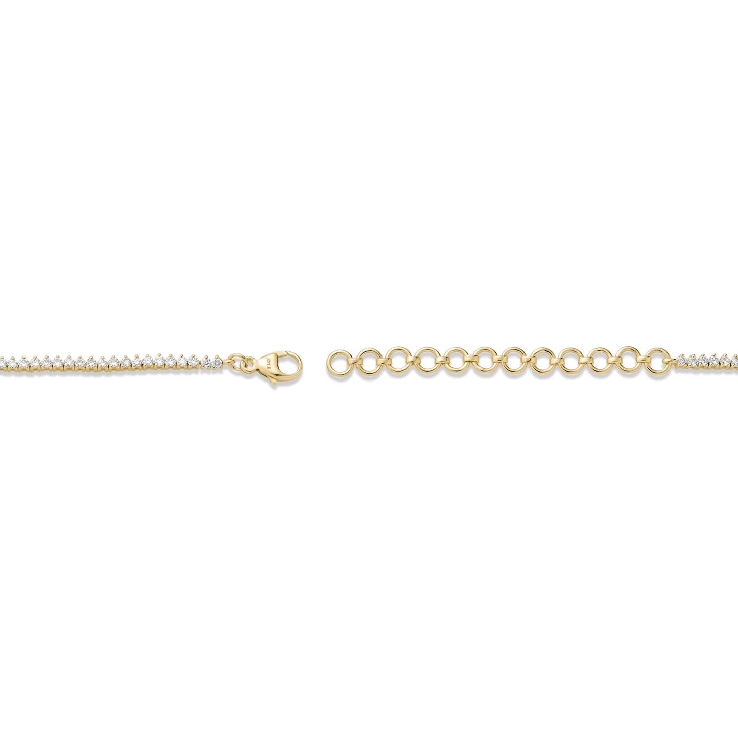 3.2 CTW LAB-Created Diamond Adjustable Tennis Choker