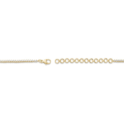 3.2 CTW LAB-Created Diamond Adjustable Tennis Choker