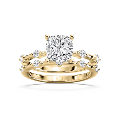 Mila Cushion Cut Wedding Set