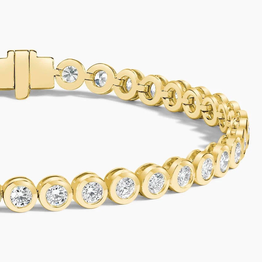 Lab Diamond Bezel Tennis Bracelet (3 3/4 ct. tw.) in 14K Yellow Gold