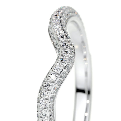 Ana Lab Grown Curved Wedding Ring