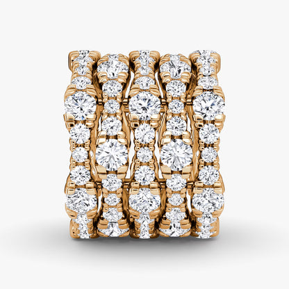 Multi Row Pavé Ring
