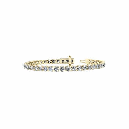 10 Carat Lab Grown Round Cut Diamond Tennis Bracelet