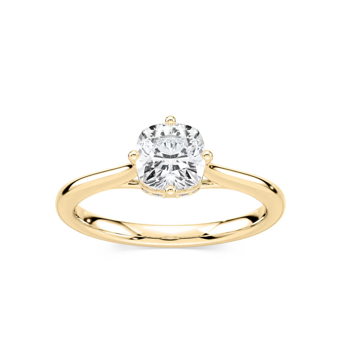 Ariel Hidden Halo Engagement Ring