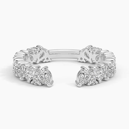 Olive Lab Diamond Open Ring