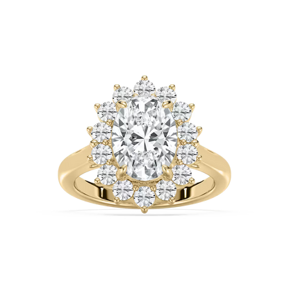 Thea Halo Oval Engagement Ring