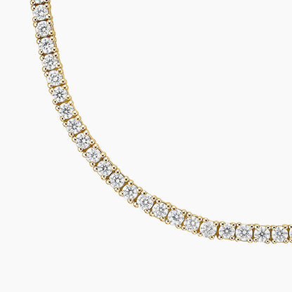 Perfect Four-Prong Lab Diamond Tennis Necklace in 18K Gold