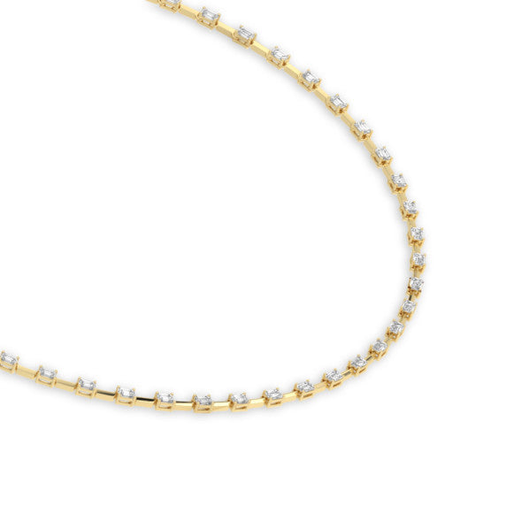 10 ct. tw. Round Dash Station Necklace