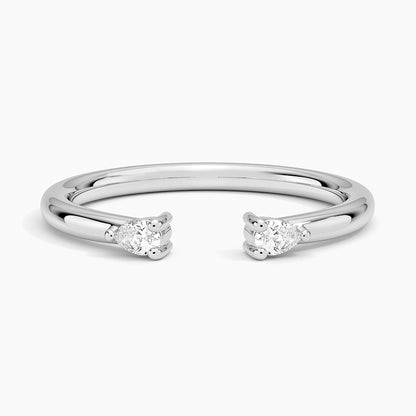 Wren Pear Diamond Ring in 18K Gold