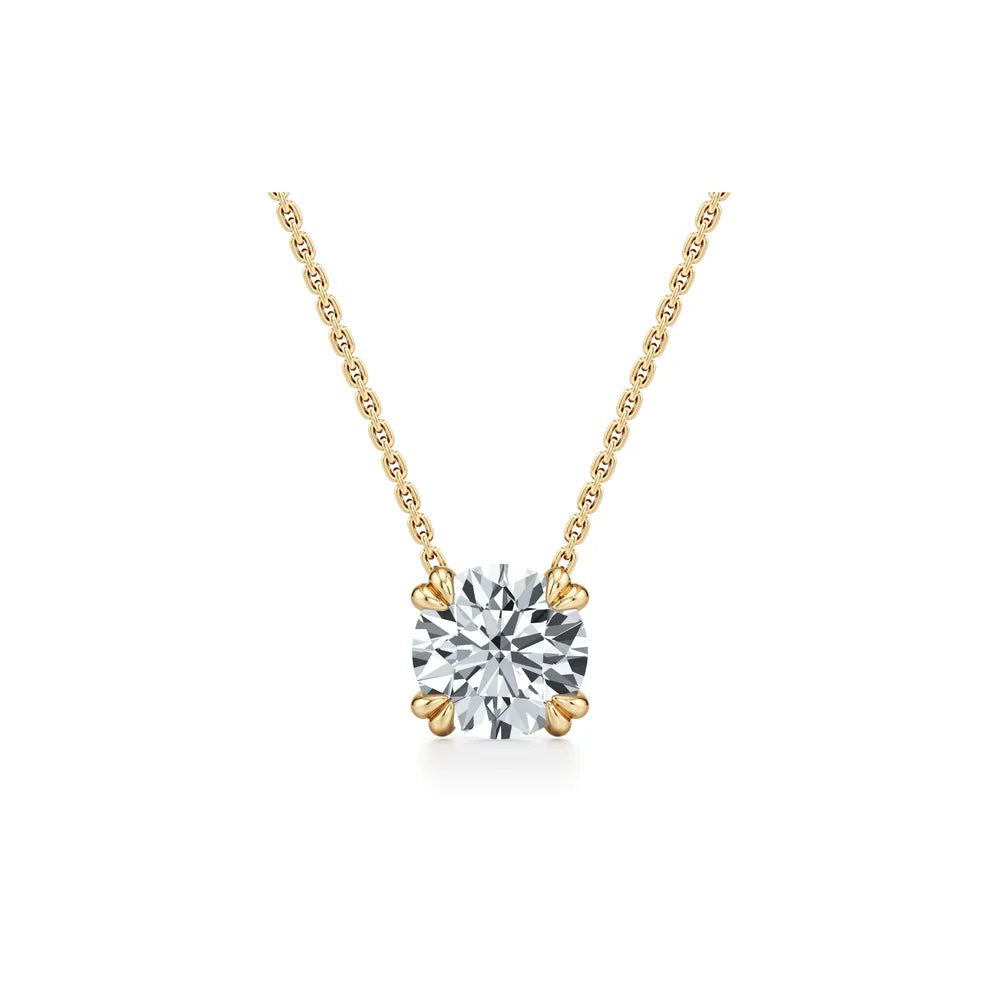 Elle Round Brilliant Pendant