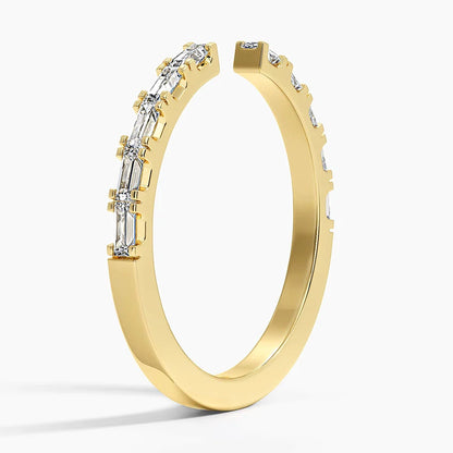 Emma Baguette Diamond Open Ring
