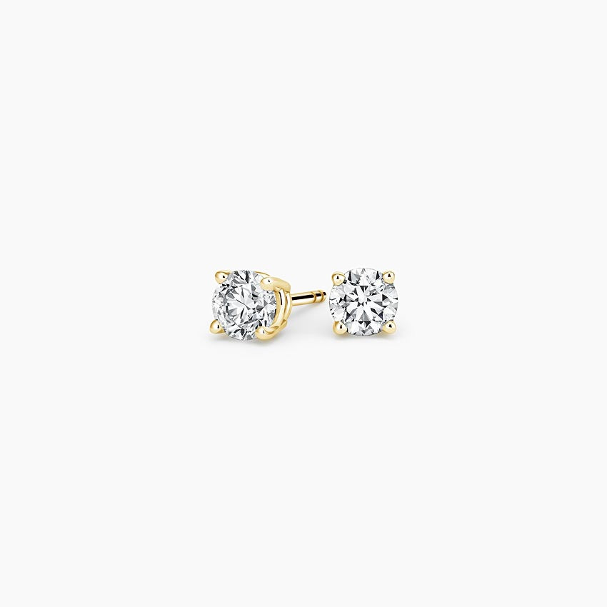 Perfect 4-Prong Lab Diamond Stud Earrings (1/4 ct. tw.) in 18K White Gold
