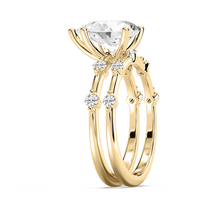 Mila Pear Cut Wedding Set