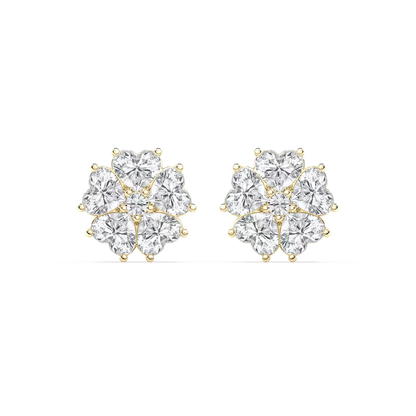 Lucky Heart Stud Earrings