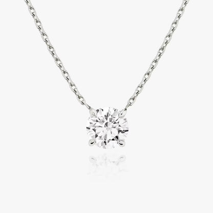 1 Carat Round Solitaire Necklace