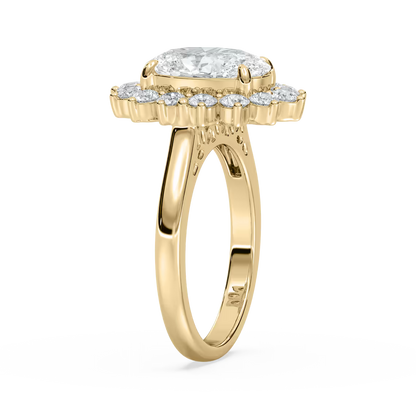 Thea Halo Oval Engagement Ring