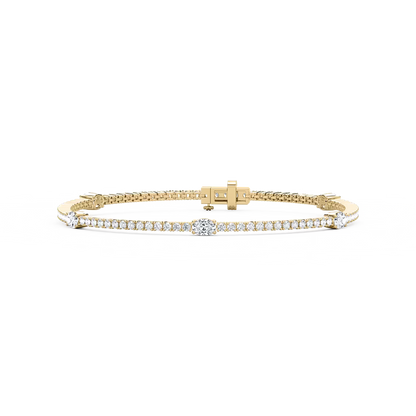 5 Station Tennis Bracelet