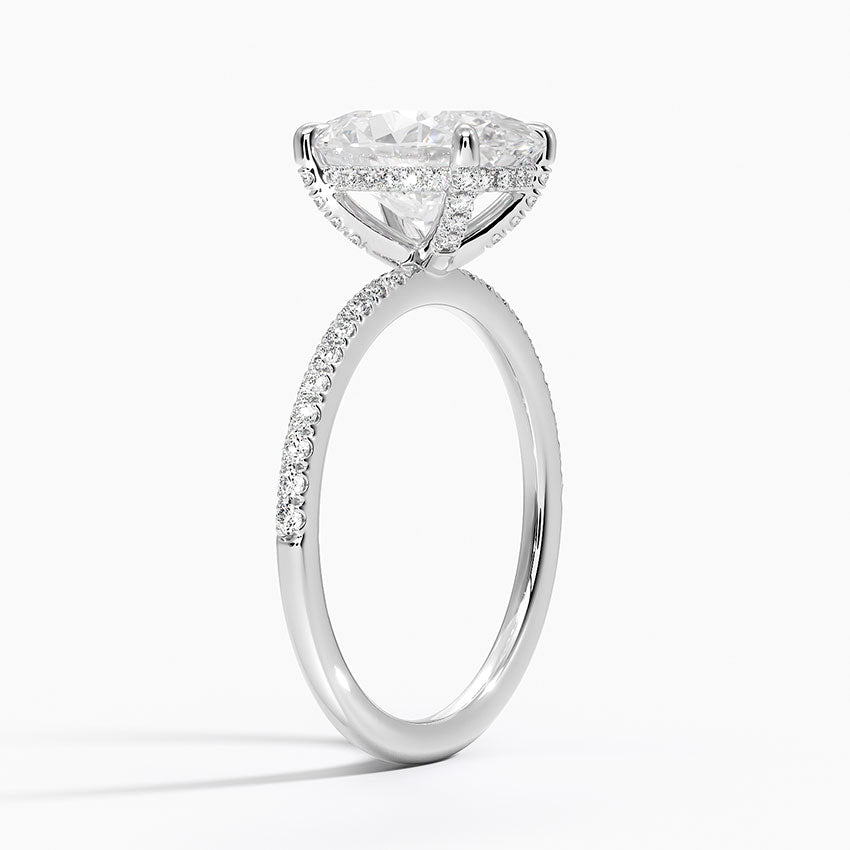 Viviana with 2.5ct Oval Certified Lab Diamond