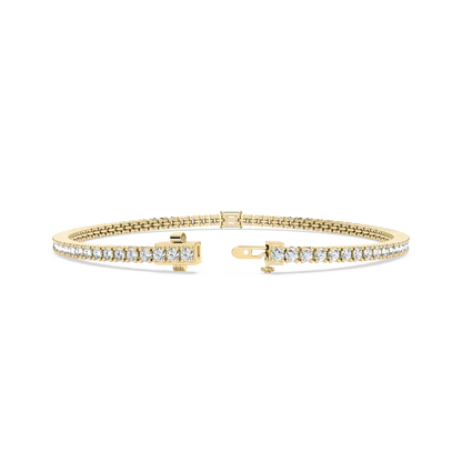 Emerald Solitaire Tennis Bracelet