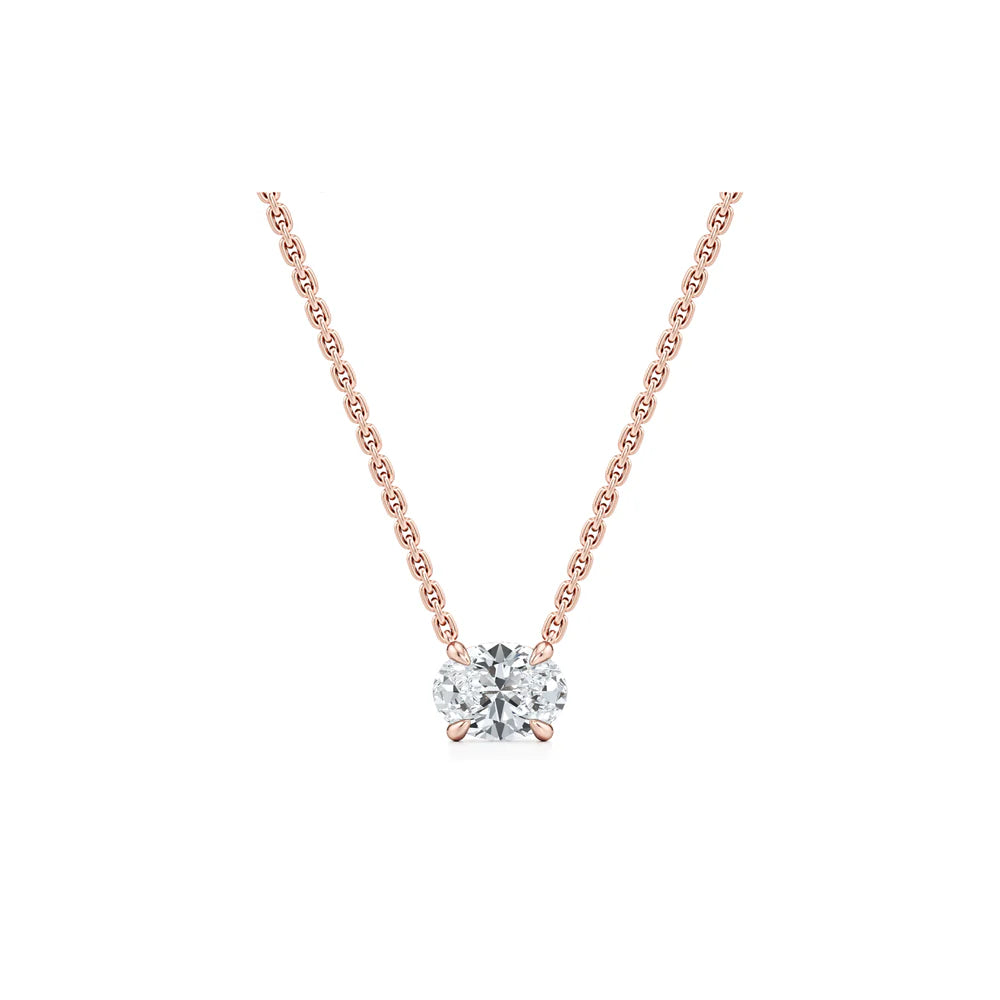 Chelsea Lab Diamond Oval Pendant