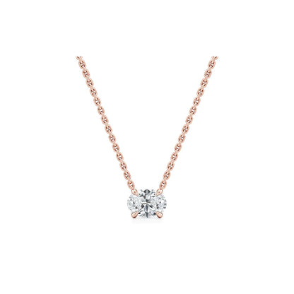 Chelsea Lab Diamond Oval Pendant