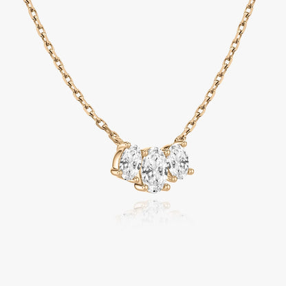 1.0 TCW OVAL CVD F/VS DIAMOND NECKLACE