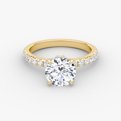 The Hidden Halo 2 Carat Round Brilliant White Gold Engagement Ring